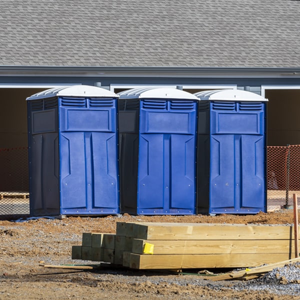 how often are the porta potties cleaned and serviced during a rental period in Madera Acres California